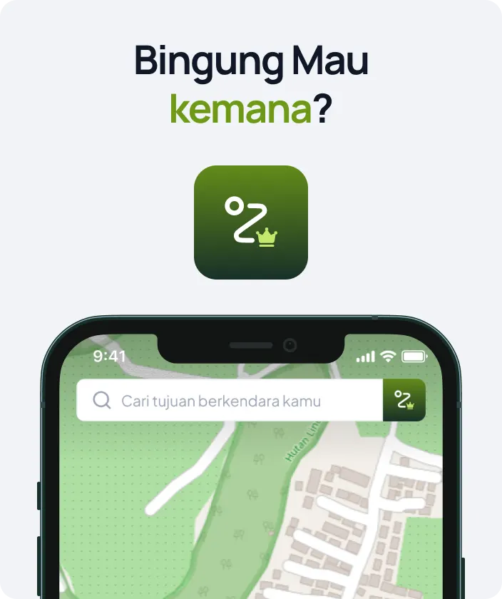 Bingung Mau Kemana — destination search over map